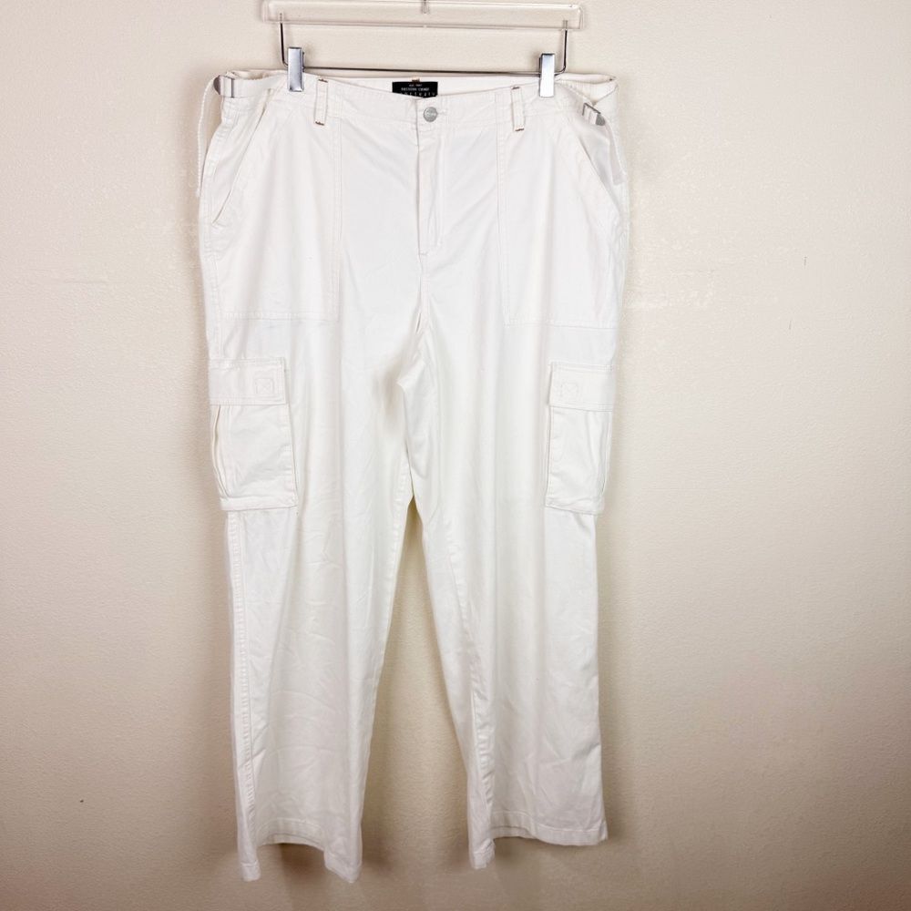 Sanctuary White Cargo Wide Leg Pants Size 1X